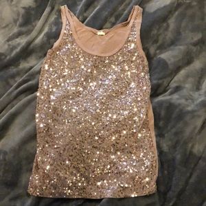 Sequin tank top